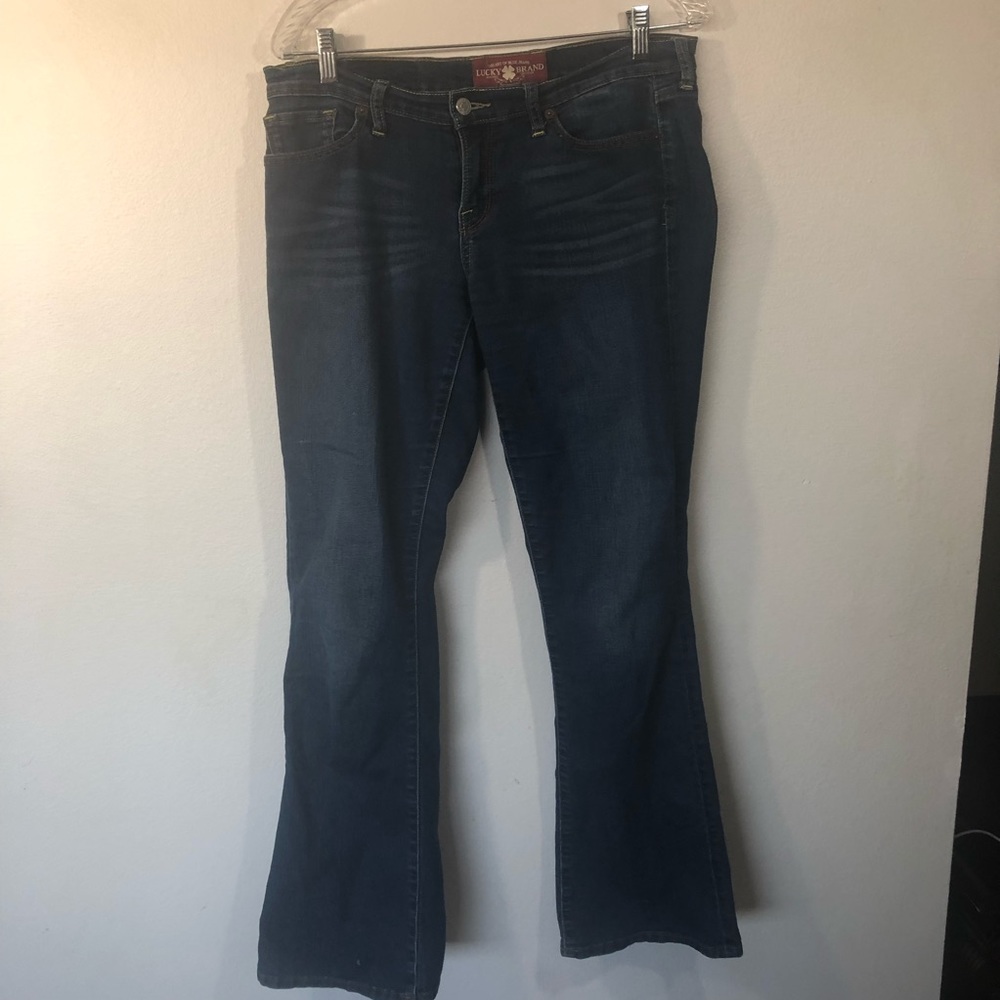 Lucky Brand Mid Rise Flare Dungarees Jeans Women’s